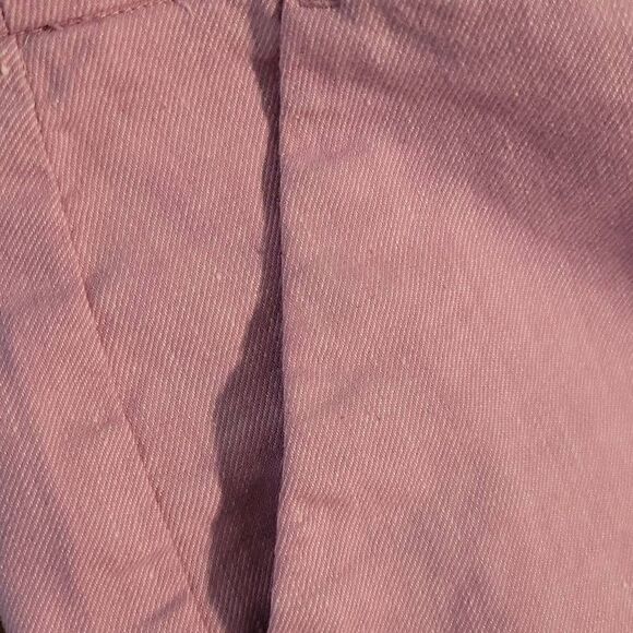 Express Mid Ride Stretch Columnist Ankle Linen Blend Pants - Picture 4 of 10